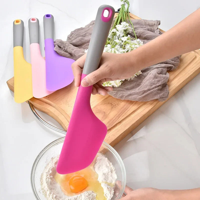 34cm Large Silicone Baking Spatula Non-Stick Cream Butter Spatula Heat Resistant Cookie Chocolate Pastry Scraper Kitchen Tools