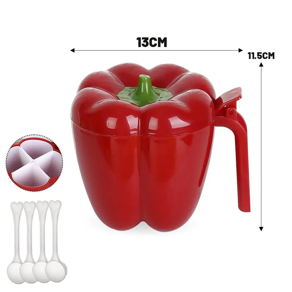 1Pc Plastic Creative Seasoning Jar Container Spice Rack Organizer Outdoor Camping Seasoning Bottle Kitchen Gadget Set