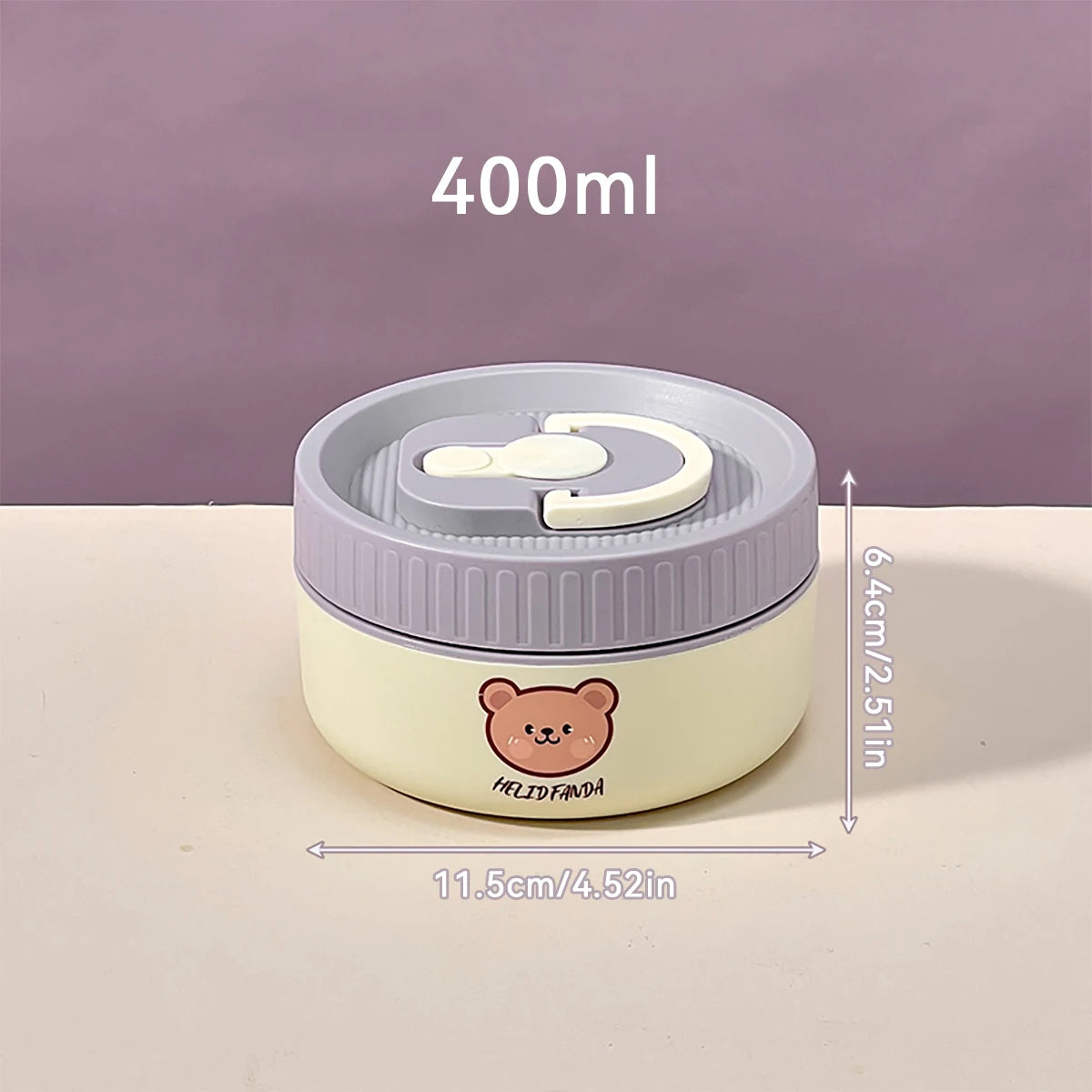 WORTHBUY Microwave Sealed 304 Stainless Steel Thermal Bento Lunch Box Large Capacity Cute Insulated Food Container For Students