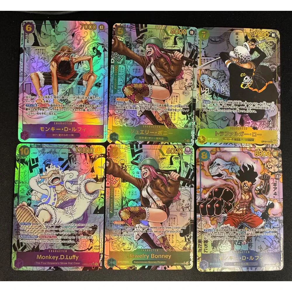 Anime card OPCG Roronoa Zoro Nefertari D Vivi BROOK DIY Homemade texture Bronzing toys Collection card Christmas birthday gift