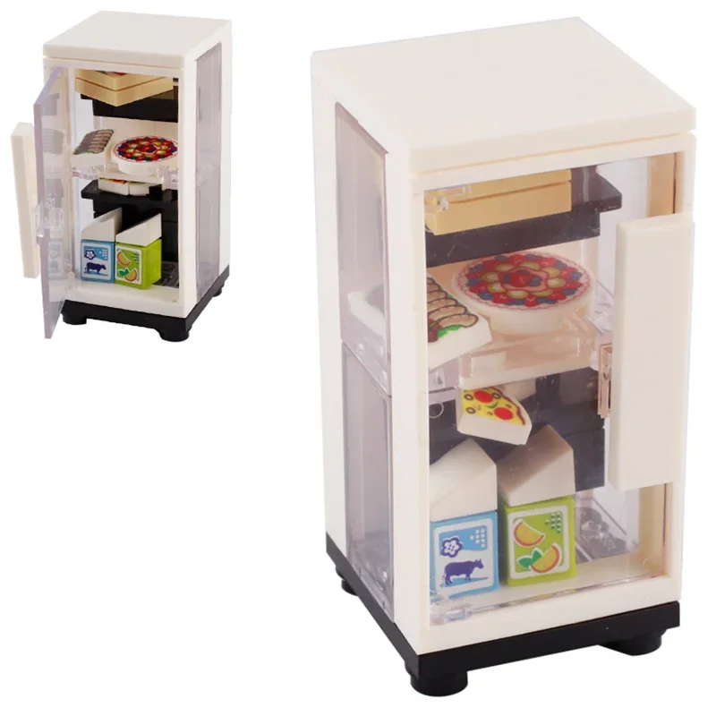 Building Blocks Printed Bricks Seafood Vegetables Ice Cream Express Package Computer Controller Christmas Halloween Gifts MOC