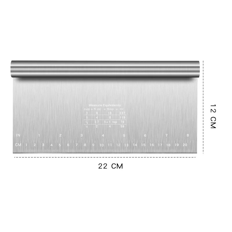 6"/8" Stainless Steel Cake Scraper DIY Dough Pastry Spatulas Buttercream Edge Smoother Cake Decorating Tools Baking Accessories