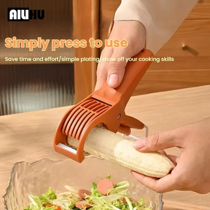 HooFun Kitchen Tools Stainless Steel Vegetable and Fruit Slicer Multi Functional Salad Slicer Kitchen Accessories