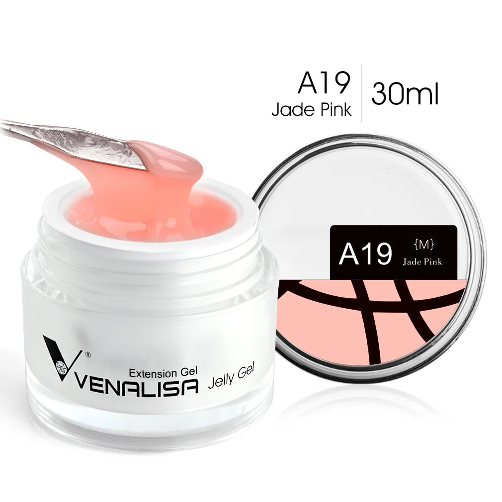 VENALISA Clear Color Extension Gel Pearl Glittle Gel Canni Supply Camouflage Fasting Jelly Nail Gel Self Leveling Acrylic Gel