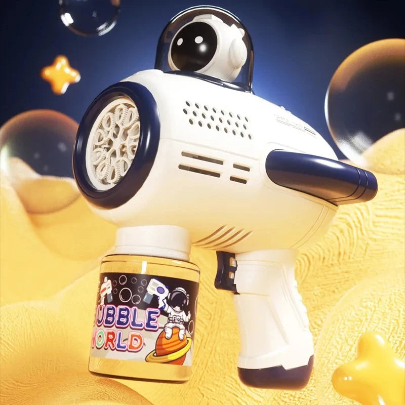 Bubbles Gun Soap Bubble Machine Electric Space Launcher Children's Day Gifts Full Automatic Bubbles with Light Backpack Kids Toy