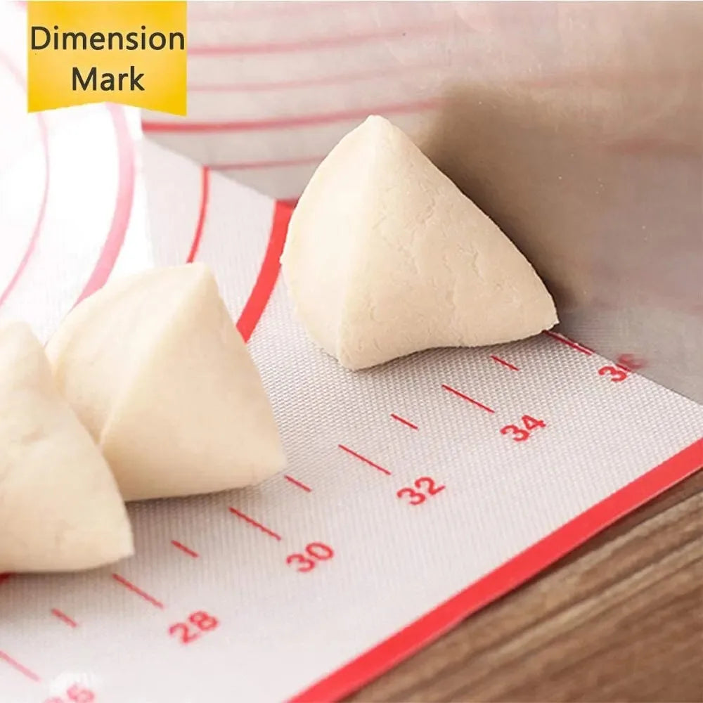 UNTIOR 1PCS Silicone Baking Mat Kneading Pad Dough Mat Pizza Cake Dough Maker Kitchen Cooking Grill Non-Stick Gadgets Bakeware