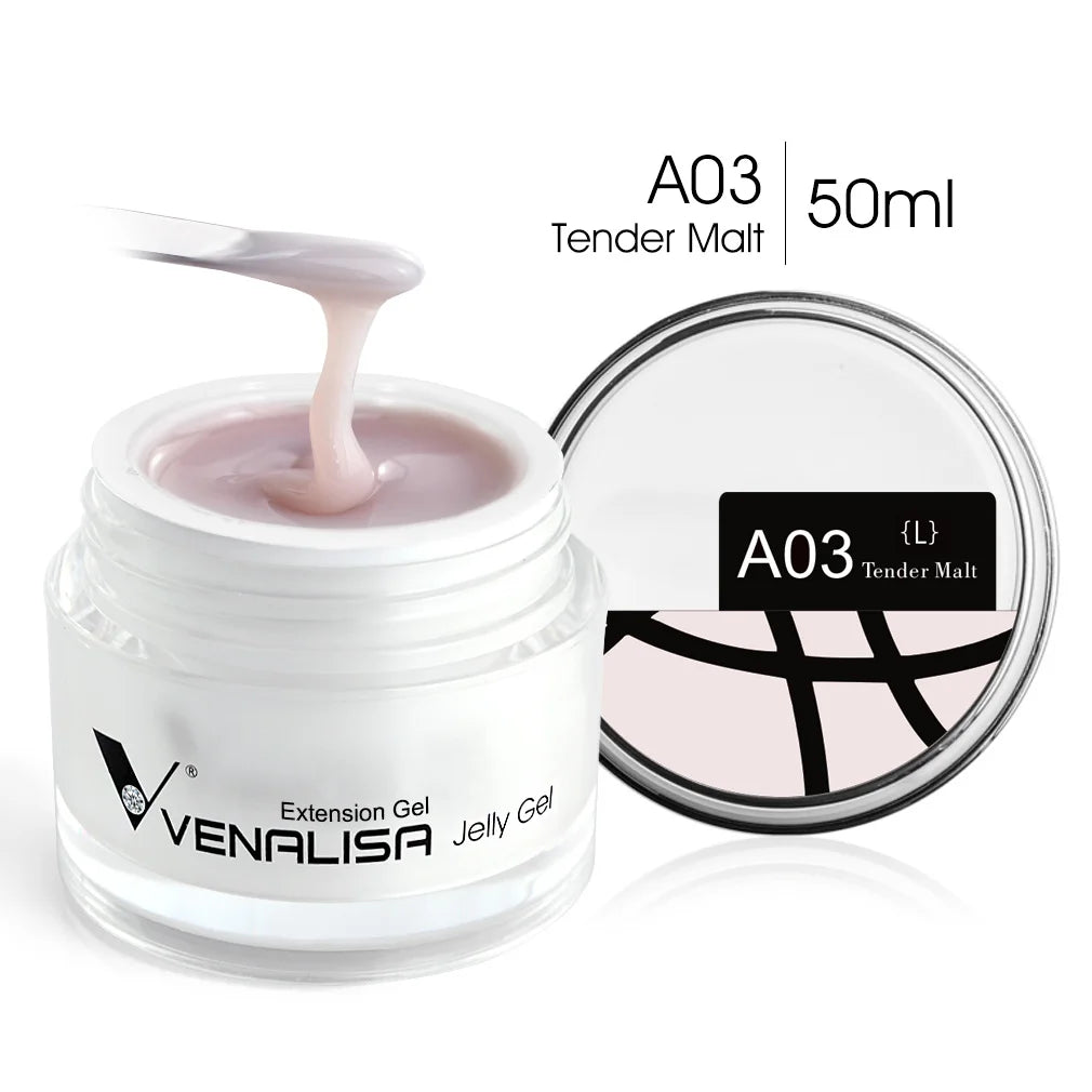VENALISA Clear Color Extension Gel Pearl Glittle Gel Canni Supply Camouflage Fasting Jelly Nail Gel Self Leveling Acrylic Gel