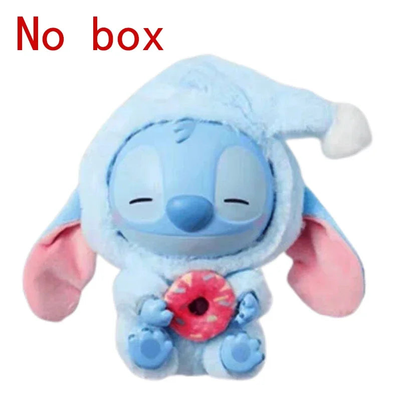 Stitch Eat Something Before Sleep Series Blind Box Plush Vinyl Toys Cute Doll Replica Mystery Box Bag Pendant Decor Gift