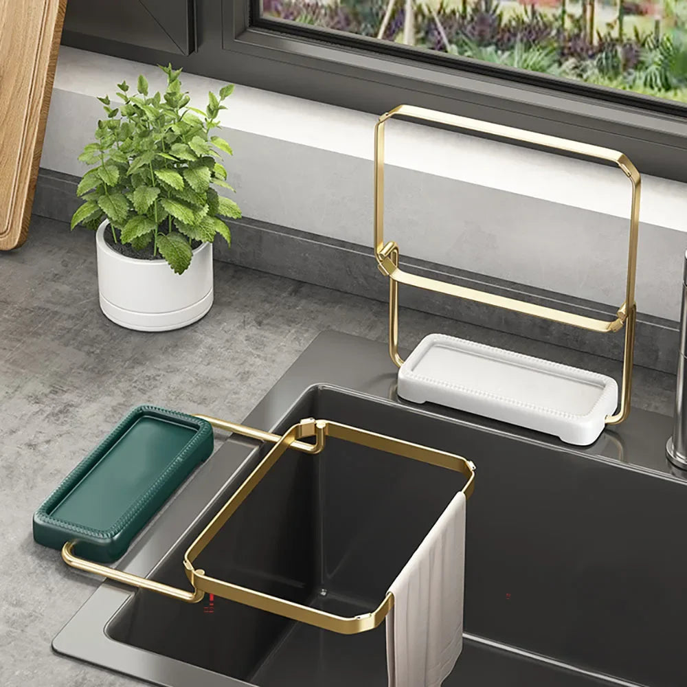 Kitchen Sink Filter Rack Foldable Sink Strainer Mesh Bag Stand Waste Garbage Net Shelf Disposable Garbage Mesh Bag Kitchen Gadge