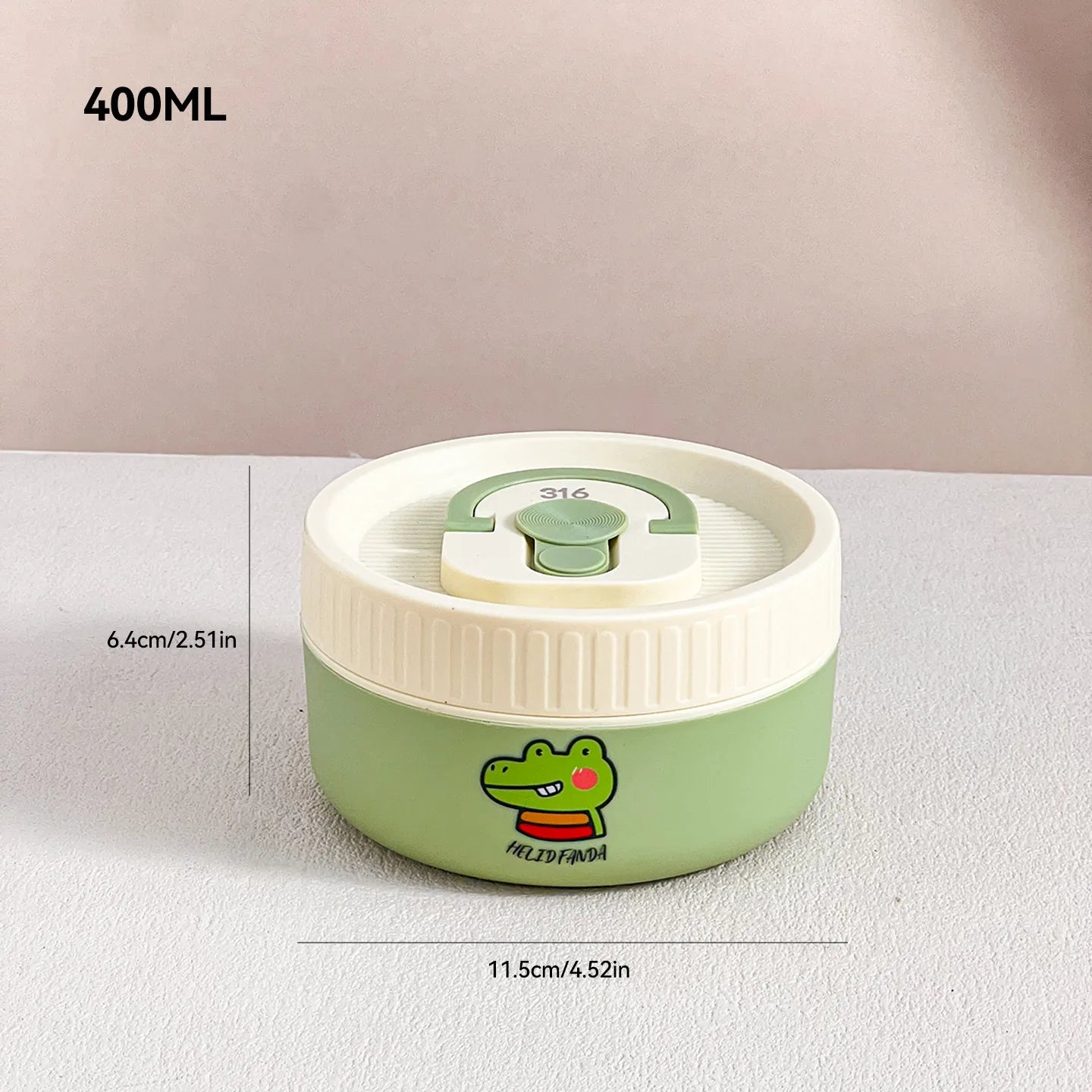 WORTHBUY Microwave Sealed 304 Stainless Steel Thermal Bento Lunch Box Large Capacity Cute Insulated Food Container For Students