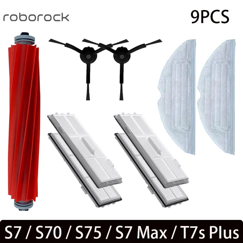For Roborock S7 S70 S7Max T7S T7S Plus Main Brush Hepa Filter Mop Pad Spare Parts Vacuum Cleaner Accessories