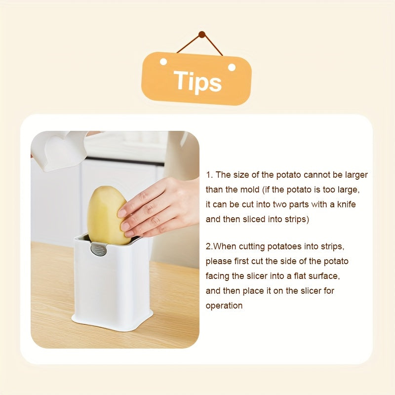 49-Grid Stainless Steel Potato Slicer and French Fry Cutter - Durable, Safe Design for Home, Hotel, and Commercial Kitchens, Vegetable Slicer and Chopper