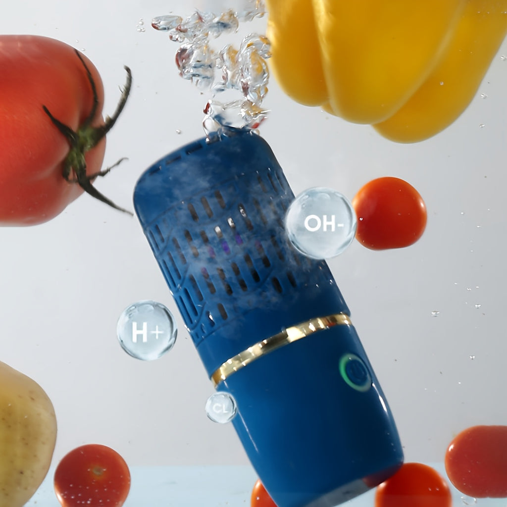 USB Rechargeable Fruit and Vegetable Cleaner - Portable Cleaning Machine for Fruits, Vegetables, Seafood, Meat, and Utensils - Ideal for Travel, Picnics, and Home Use - Essential Picnic Accessory