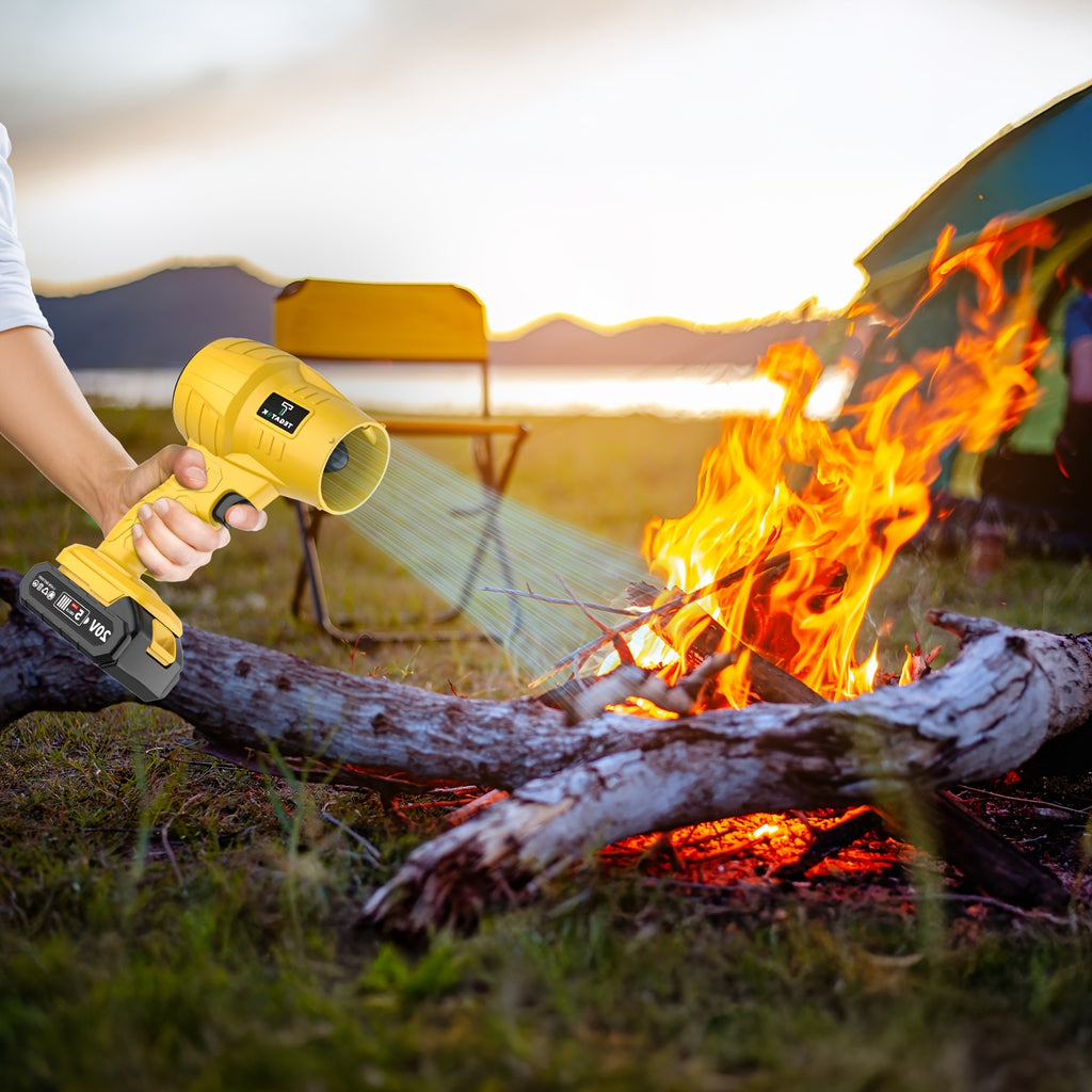 Turbo Jet Blower, 20000RPM Electric Cordless Leaf Blower, 20V 2.0/4.0AH Battery Jet Dry Blower, High Pressure Air Blower, Jet Blower Car Dryer, Hand Held Snow Blower, Home Outdoor, Blowing Leaves And Dust, Birthday Or Holiday