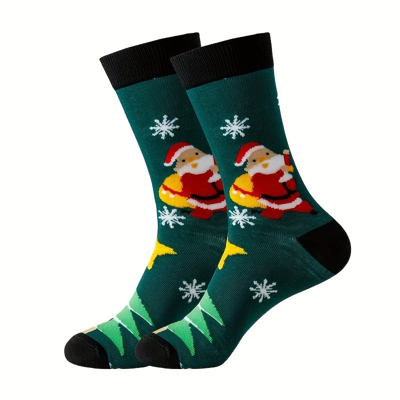 30 Pairs Of Christmas And Winter Socks Wholesale Set, Warm And Cold Resistant, Unisex, Santa Claus, Reindeer, Snowflakes, Happy New Year, Comfortable And Soft, Best for Christmas Gifts