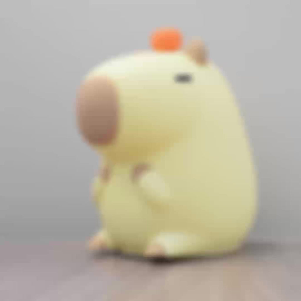 Modern Animal-Themed Capybara Night Light Lamp with Touch Control and Timer Function - USB Rechargeable 1200mAh Lithium Battery, Portable Plastic Shade, Ideal for Various Rooms, Perfect Gift (Pack of 1)