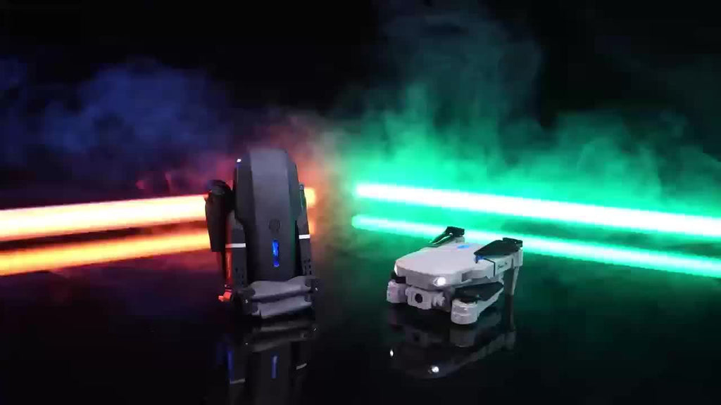 E88/E99 Black/Orange Drone With Camera, Foldable Rc Drone With APP Control, S2S Black Drone With Camera, Real-time Video Remote Control Quadcopter, Comes With 2 Batteries, Birthday Gift Indoor And Outdoor Drone Aircraft, Chri