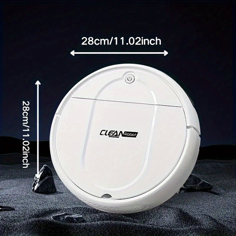 [Multi-Purpose Robot Vacuum] 3-in-1 Robot Vacuum Cleaner | Tangle-Free Suction, Automatic Self-Charging, Multi-Purpose for Floor Cleaning, Pet Hair, Paper & Garbage - Fast Charging, Powerful Cleaning, USB Powered, Vacuum Clea
