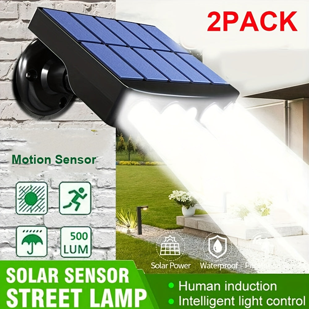 1/2/4pcs Commercial Solar Wall Lights Outdoor - Smart Motion Sensor, IP44 Waterproof, Auto On/Off Dusk to Dawn for Courtyard, Porch, Deck & Garden Security Lighting (Acrylic Cover, 120° Wide Beam)