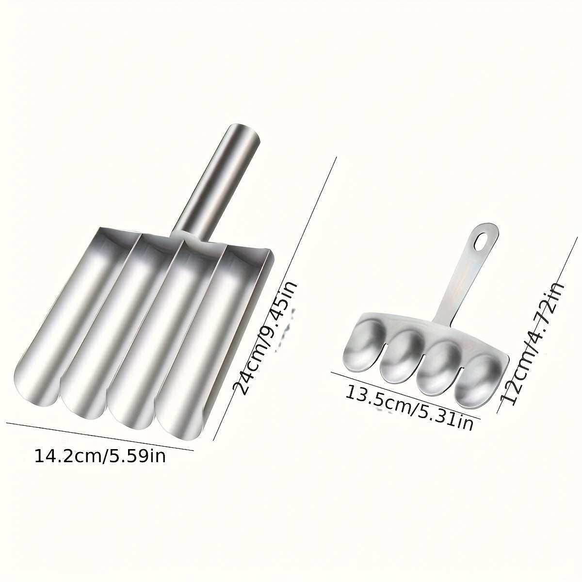[Christmas Thanksgiving] 2pcs/set Stainless Steel Meatball Maker Set - 1pc Handle and 1pc Groove Non-Stick, Easy-to-Use Falafel & Meatball Mold for Perfectly Shaped Burgers, Cookies, and Rice Balls - Ideal for Holiday Cooking