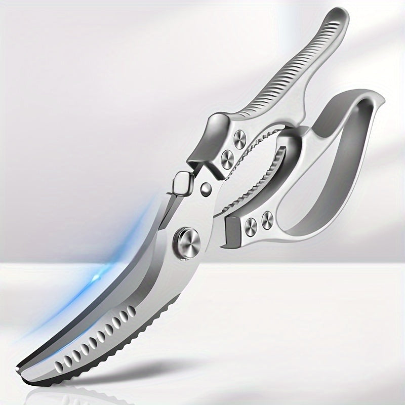 [Heavy-Duty Kitchen Shears] Heavy-Duty Professional Kitchen Shears | Sharp Stainless Steel Blades, Non-Slip Grip & Locking Mechanism for Cutting Meat, Bones, Chicken, Steak, Poultry - Food-Safe Construction for Home & Commerc