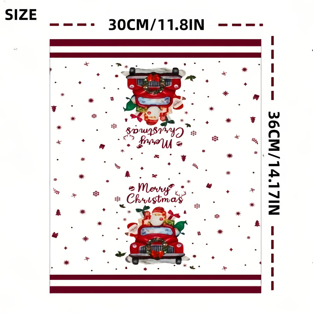 Christmas Kitchen Towels - Festive Snowflake, Reindeer, Santa Claus & Snowman Designs, Soft Microfiber Dish Cloths & Hand Towels, 5 or 10-Pack, Hand Wash Only, Perfect For Holiday Decor & Party Supplies, Christmas Kitchen Dec