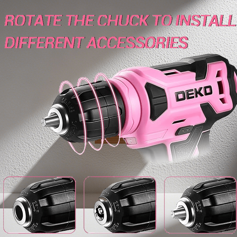 119PCS Power Tool Box Set With 8V Cordless Drill / Driver | Tape Measure | Wrench | Screwdriver and Utility Knife, All in One Hand Tools kit | Household Tool Set for Garden | DIY | Fall Home Decor | Outdoor Repairs | Summer C