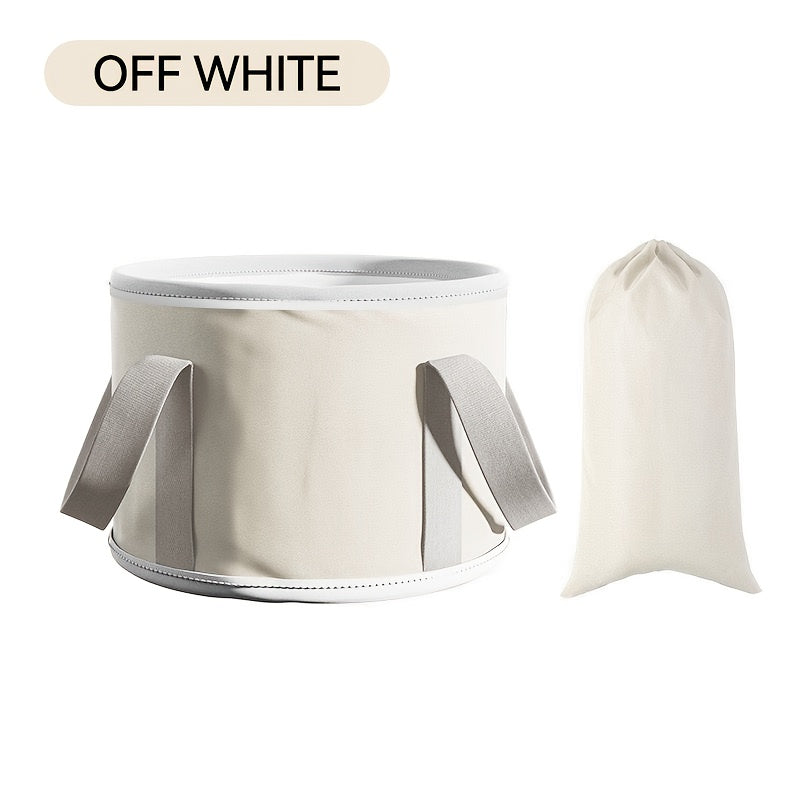 Collapsible Foot Soak Bath Tub - Portable Spa Basin with Reinforced Handles, No Electricity Needed, Lightweight & Sturdy Design for Home, Travel, Salon, Spa - Easy to Store, Unscented Foot/Hand soak Bath