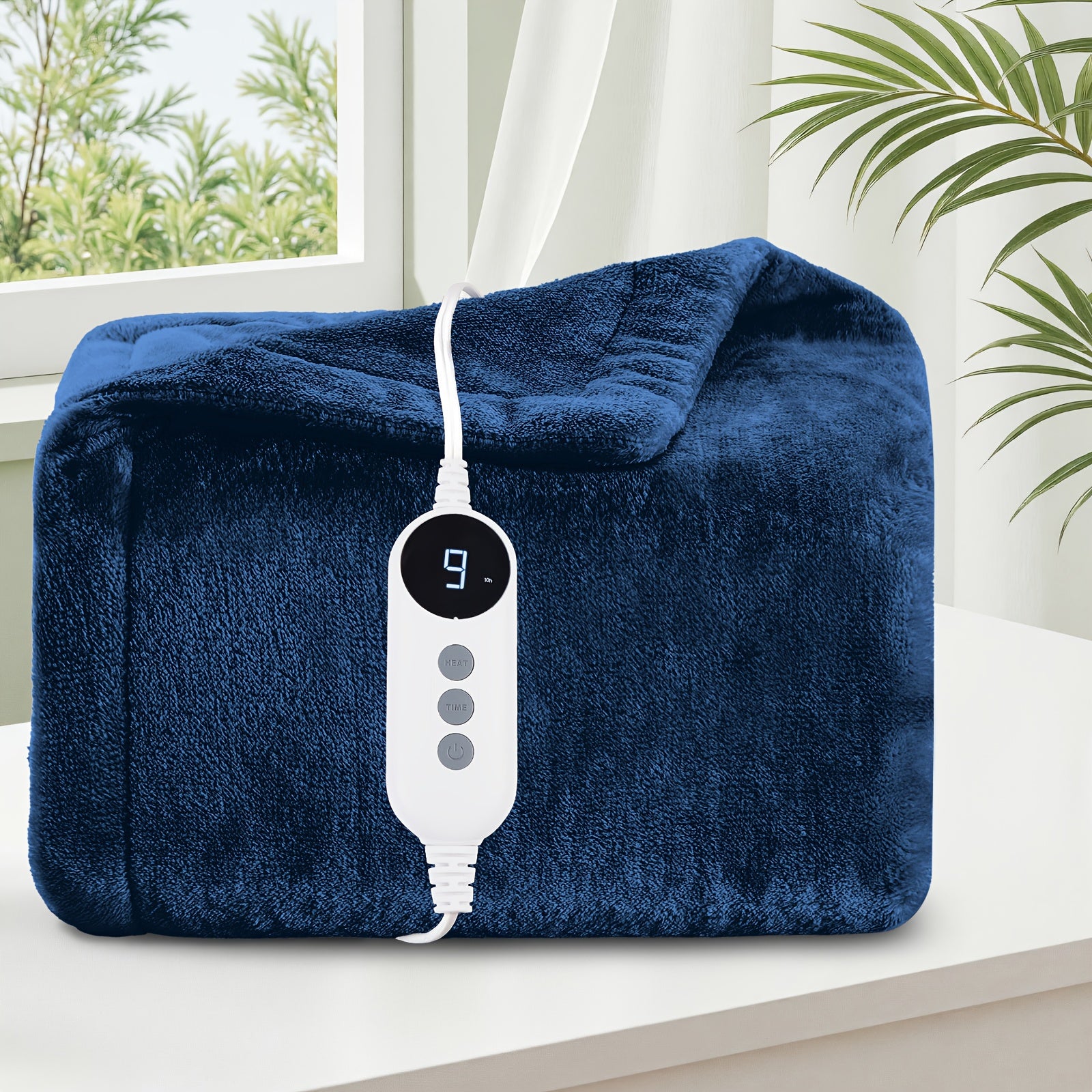 Heated Electric Blanket With All Size - Cozy Warm Double-sided Flannel Heated Blanket With 9 Heating Levels & 2/4/6/10 Hours Auto Off - Winter Comfort Heating Blanket, Gift Blanket, Machine Washable