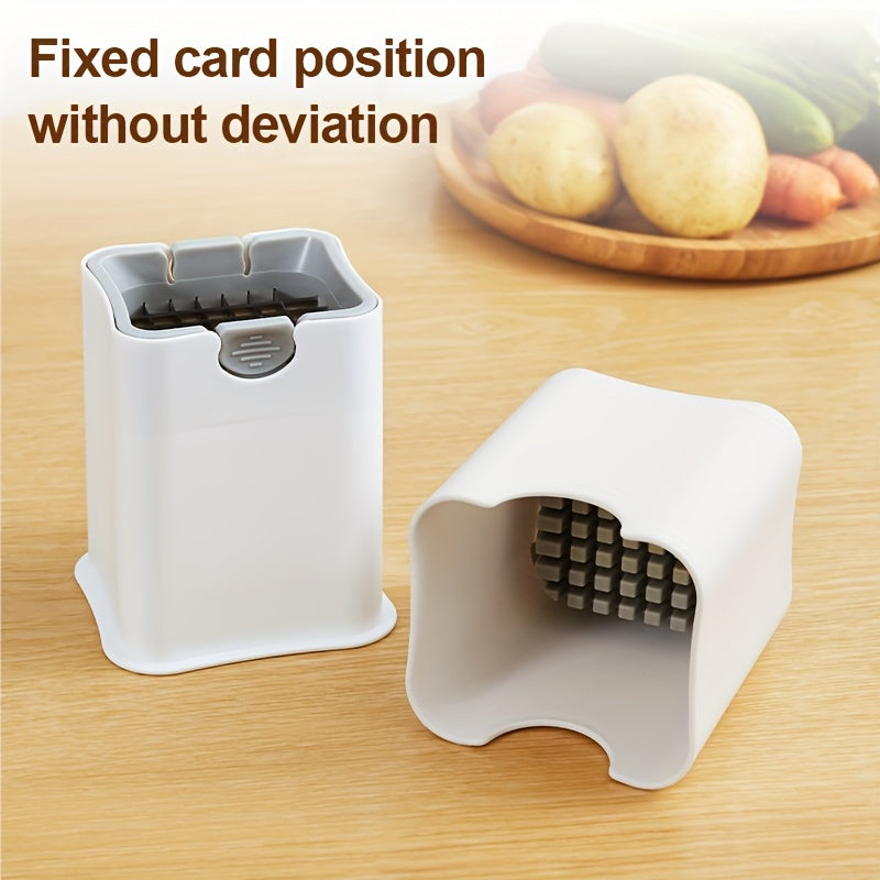 49-Grid Stainless Steel Potato Slicer and French Fry Cutter - Durable, Safe Design for Home, Hotel, and Commercial Kitchens, Vegetable Slicer and Chopper