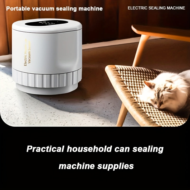 Electric Vacuum Mason Jar Vacuum Sealing Kit - Contains Sealing Lids, Suitable For Wide Mouth And Regular Mouth Mason Jars, Food Preservation Vacuum Sealer For Home Preservation.